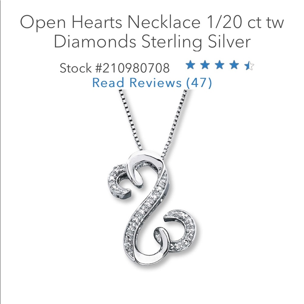 Kay Jewelers Open Heart Collection Necklace